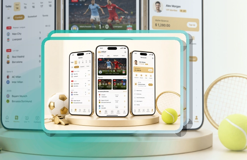 熊猫体育 App亮点，赛事入口更有层次 页面展示